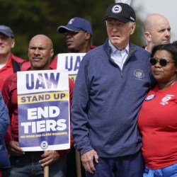 APTOPIX Auto Workers Strike Biden